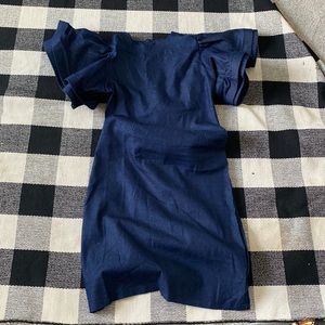 Denim Ruffle Sleeve Dress